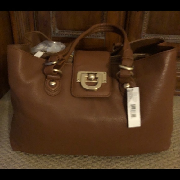 🎁 NEW DKNY Brown Leather Bag - Picture 7 of 8